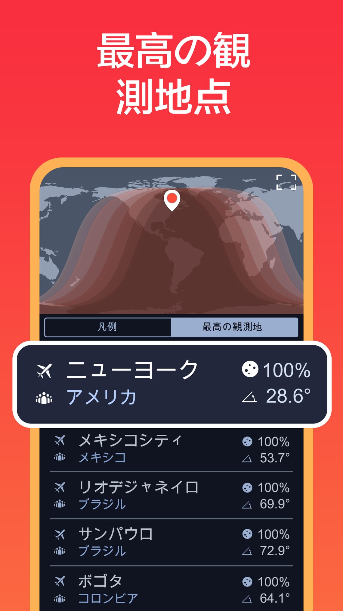 最高の観測地点