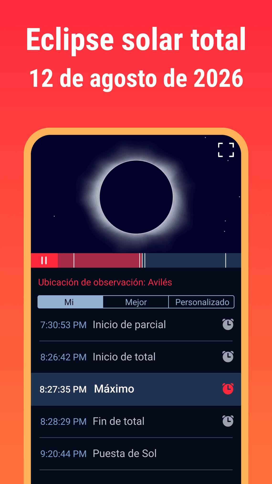 Eclipse Guide Screen 02 - August 12, 2026