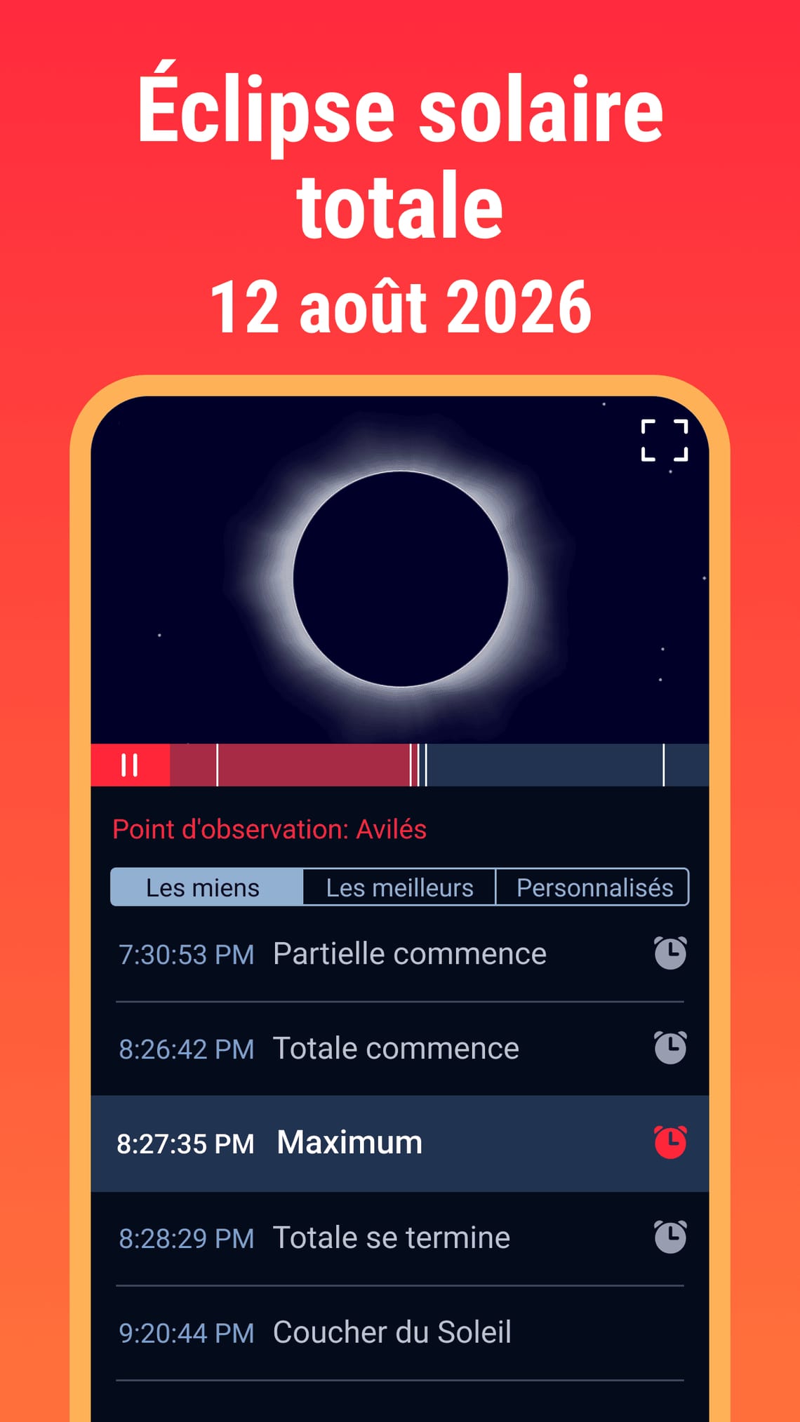 Eclipse Guide Screen 02 - August 12, 2026
